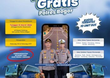 Polres Bogor Siapkan Mudik Gratis, 10 Bus Siap Antar Pemudik ke Semarang dan Purwerejo