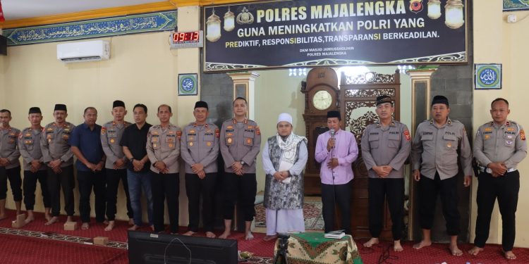 Polres Majalengka Gelar Binrohtal Rutin, Tingkatkan Keimanan dan Profesionalisme Personel
