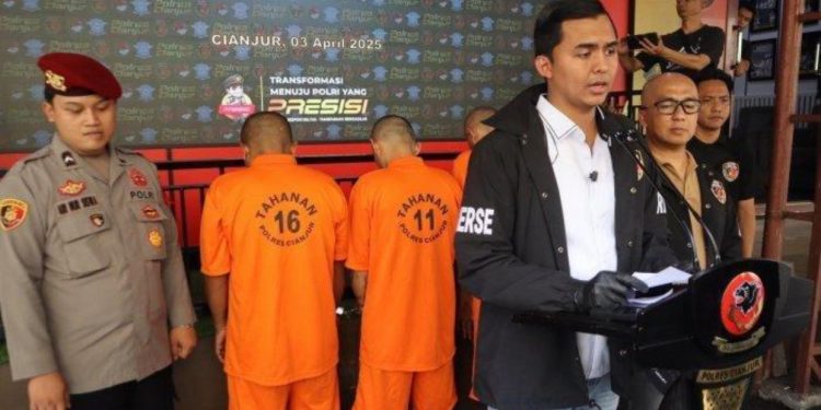 Polres Cianjur Ringkus Preman Bersajam, Ancam Pemudik di Cianjur