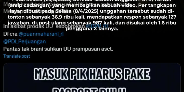 [SALAH] MASUK PIK HARUS PAKAI PASPOR DAN BENDERA MERAH PUTIH DILARANG