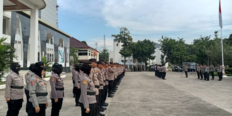 Wakapolres Cirebon Kota Pimpin Apel Pengamanan Unras Ojek Online