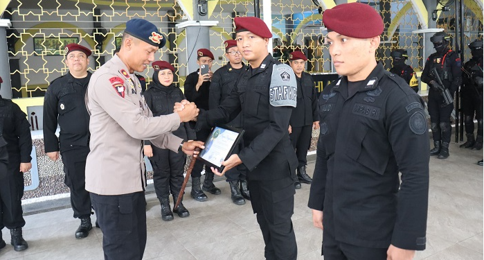 Batalyon C Pelopor Sat Brimob Polda Jabar Jalin Sinergi Pengamanan dengan Rutan Kelas I Cirebon