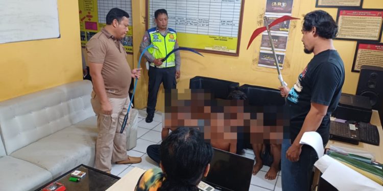 Polsek Kapetakan Gagalkan Perang Konten Remaja, Amankan Lima Pelaku dan Senjata Tajam