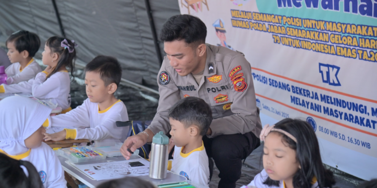 Polda Jabar Ajak Anak TK Kemala Bhayangkari Rayakan Hari Bhayangkara Lewat Lomba Kreatif