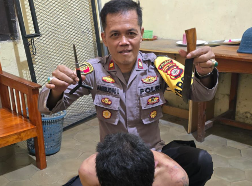 Polsek Cibatu Tangkap Dua Pelaku Curanmor, Aksi Kejar-kejaran Berakhir di Desa Mekarsari