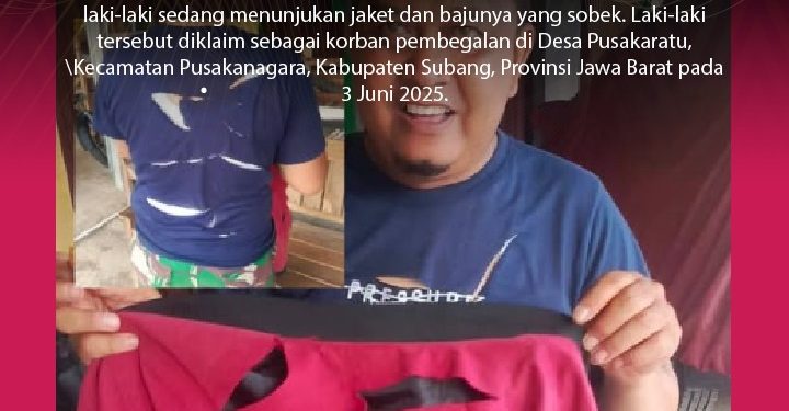 [HOAKS] Foto Korban Pembegalan di Kabupaten Subang, Provinsi Jawa Barat