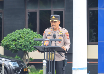 Polres Majalengka Gelar Apel Pengamanan Kunjungan Kerja Menteri Maruarar Sirait