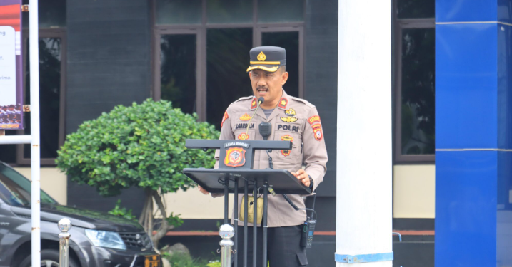 Polres Majalengka Gelar Apel Pengamanan Kunjungan Kerja Menteri Maruarar Sirait