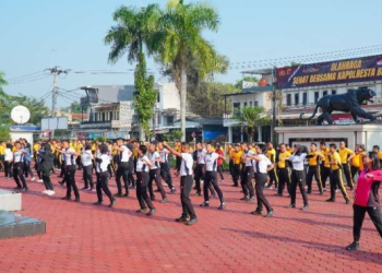Polresta Bandung Gelar Olahraga Sehat Bersama, Jalin Sinergi dengan Masyarakat