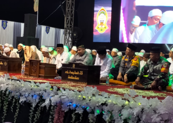 Kapolsek Sindang Pimpin Pengamanan Haul Akbar Habib Yusuf, Berjalan Lancar dan Khidmat