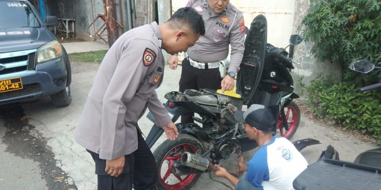 Polsek Margahayu Polresta Bandung Sosialisasikan Larangan Knalpot Brong dengan Pendekatan Humanis