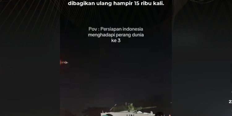 [SALAH] Video “Kendaraan Tempur Indonesia untuk Persiapan Perang Dunia III”