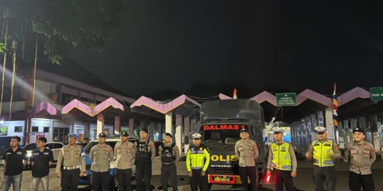Polres Ciamis Gelar Patroli Skala Besar, Jaga Kamtibmas Akhir Pekan