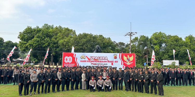 Polresta Cirebon Gelar Upacara Khidmat Peringatan HUT ke-80 RI