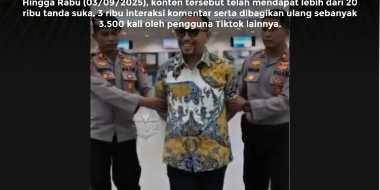 [SALAH] Ahmad Sahroni Ditangkap Saat Pulang Dari Singapura