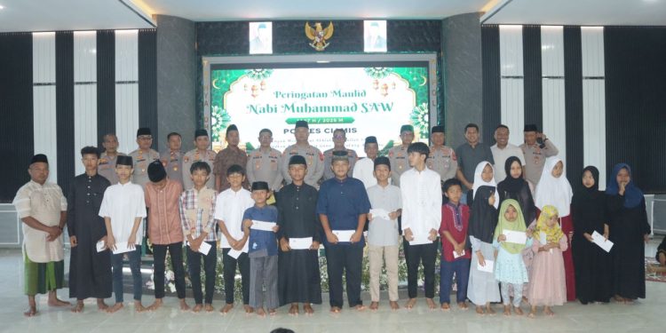 Polres Ciamis Gelar Peringatan Maulid Nabi, Teladani Akhlak Rasulullah untuk Wujudkan Polri Presisi