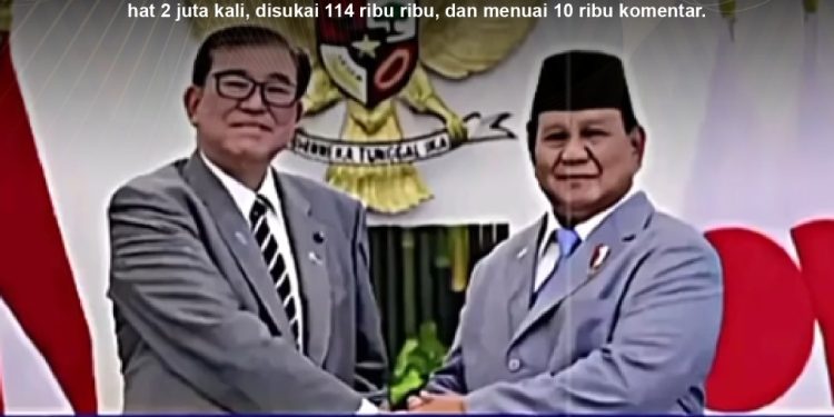[SALAH] Prabowo Terima Tawaran Jepang Soal 10 Juta Imigran Indonesia
