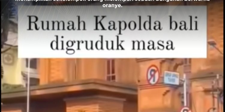 [SALAH] Rumah Kapolda Bali Digeruduk Massa