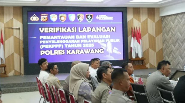 Tingkatkan Kualitas Pelayanan, Polres Karawang Gelar Verifikasi Kinerja dengan Tim Mabes Polri