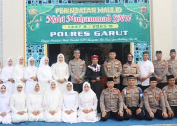Polres Garut Gelar Peringatan Maulid Nabi Muhammad SAW, Teladani Akhlak Rasulullah dalam Pelaksanaan Tugas