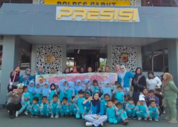 Satlantas Polres Garut Tanamkan Tertib Lalu Lintas Sejak Dini Melalui Polisi Sahabat Anak