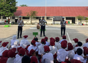 Police Goes to School, Polres Karawang Edukasi Etika Berlalu Lintas di SDN Pasirjengkol 3