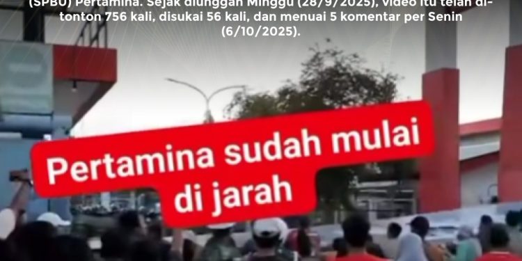 [SALAH] Video Warga Menjarah SPBU Pertamina