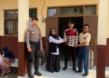 Polres Garut Kawal Pendistribusian Makan Bergizi Gratis, Pastikan Aman dan Tepat Sasaran di SDN 4 Sudalarang