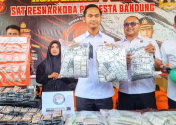 Polresta Bandung Bekuk 31 Pengedar Narkoba, Sita Ratusan Gram Sabu dan Ribuan Butir OKT