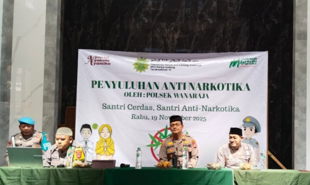 Polsek Wanaraja Gencar Cegah Kenakalan Remaja dan Narkoba Lewat Program “Polsek Menyapa Pesantren”