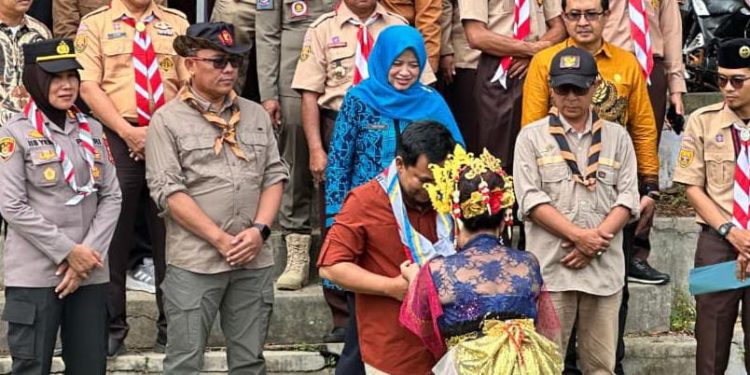 Polres Ciamis Dukung Pembinaan Karakter Peduli Lingkungan Lewat Wanarally Pramuka
