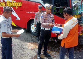 Cegah Kecelakaan di Operasi Zebra 2025, Polres Ciamis CEK Kelayakan Kendaraan