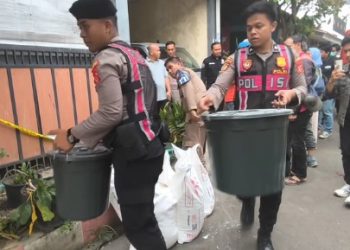 Gerebek Pabrik Mi Rumahan, Polresta Bogor Kota Sita Bahan Kimia Potasium dan Tawas