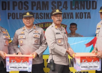 Pastikan Layanan Maksimal, Kapolres Tasikmalaya Kota Pantau Langsung Kesiapan Anggota di Simpang 4 Lanud