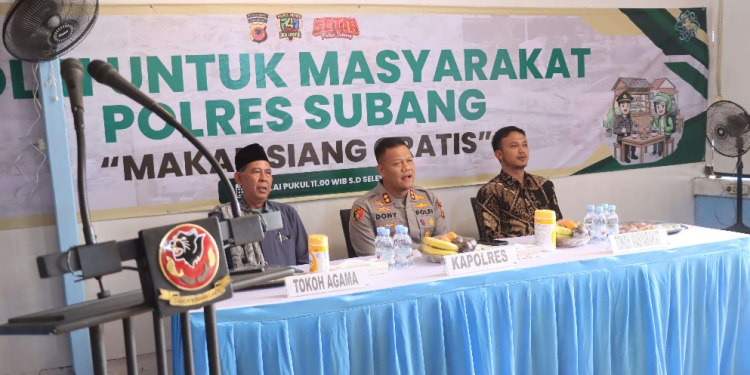 Polres Subang Luncurkan Program Makan Siang Gratis untuk Ojol dan Masyarakat