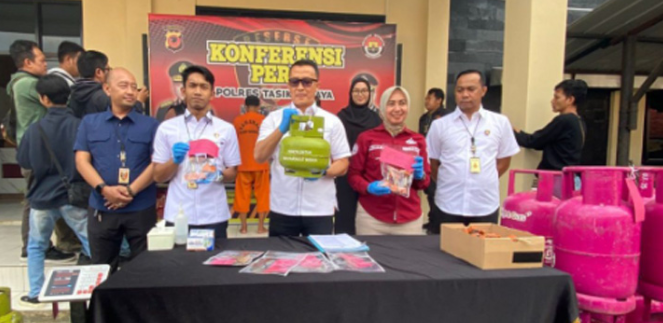Polres Tasikmalaya Bongkar Praktik Ilegal ‘Suntik Gas’ LPG Subsidi ke Non-Subsidi