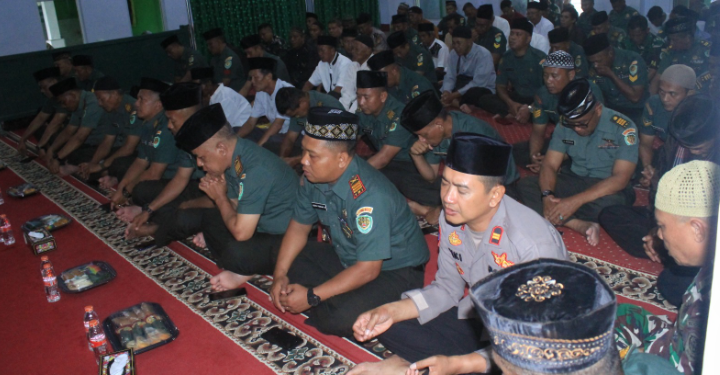 Kapolsek Majalengka Kota Hadiri Istighosah Kubro Bersama Forkopimda di Kodim 0617/Majalengka