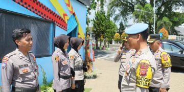 Propam Polres Ciamis Ops Gaktibplin ke Personel PAM Sindangkasih Ops Lilin Lodaya 2025