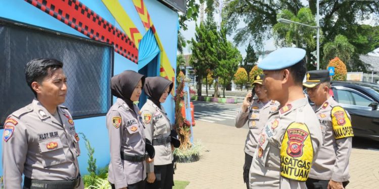 Propam Polres Ciamis Ops Gaktibplin ke Personel PAM Sindangkasih Ops Lilin Lodaya 2025