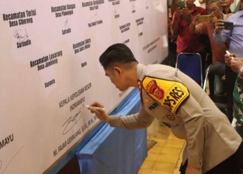 Polres Indramayu Tegaskan Deklarasi Damai Kunci Sukses Pilwu Serentak 2025