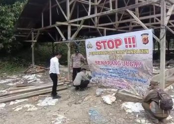 Polres Tasikmalaya Kota Segel Sembilan Titik Tambang Ilegal