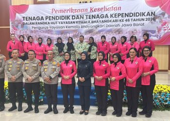 Peringati HUT ke-46 Yayasan Kemala Bhayangkari, Polda Jabar Gelar Pemeriksaan Kesehatan bagi Para Guru