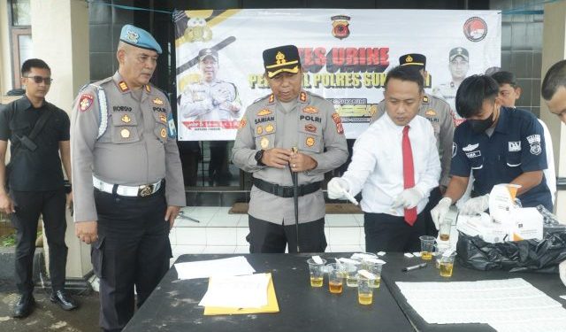 Jaga Kepercayaan Masyarakat, Polres Sukabumi Perketat Pengawasan Internal Melalui Uji Urine Berkala