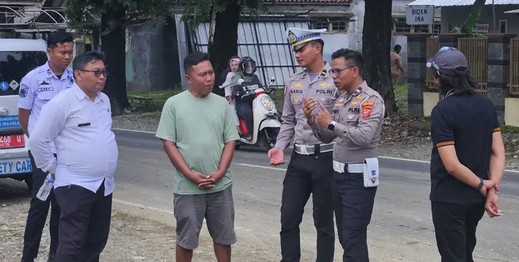 Material Berceceran di Jalan Raya Majalengka-Cirebon Dikeluhkan, Satlantas Gerak Cepat Koordinasi