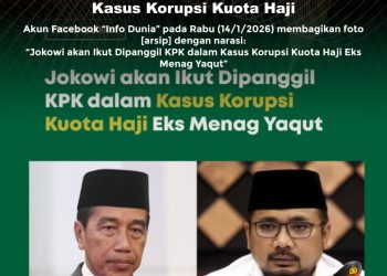 [SALAH] KPK Bakal Panggil Jokowi dalam Kasus Korupsi Kuota Haji