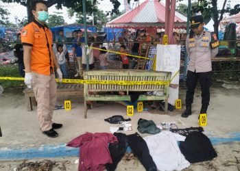 Polres Indramayu Evakuasi Jasad Pria di Lapangan Voli Sport Center