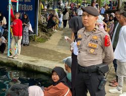 Polisi Patroli Obyek Wisata Situ Cipanten, Majalengka Selama Libur Lebaran 2024