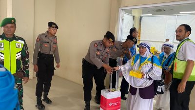 Polres Indramayu dan Kodim 0616 Kembali Laksanakan Pengamanan Keberangkatan Calon Jamaah Haji