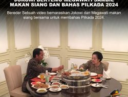 (HOAX) FALSE CONTEXT JOKOWI BERTEMU MEGAWATI SAMBIL MAKAN SIANG DAN BAHAS PILKADA 2024