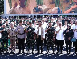 WAKAPOLDA JABAR MENGHADIRI KUNJUNGAN KERJA MENTRI PERTANIAN RI DALAM RANGKA AKSELERASI PROGRAM PENINGKATAN AREA TANAM (PAT) PADI MELALUI POMPANISASI KE PROVINSI JAWA BARAT